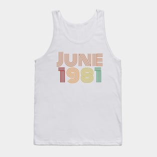 June 1981 Design, Born In 1981 Tank Top